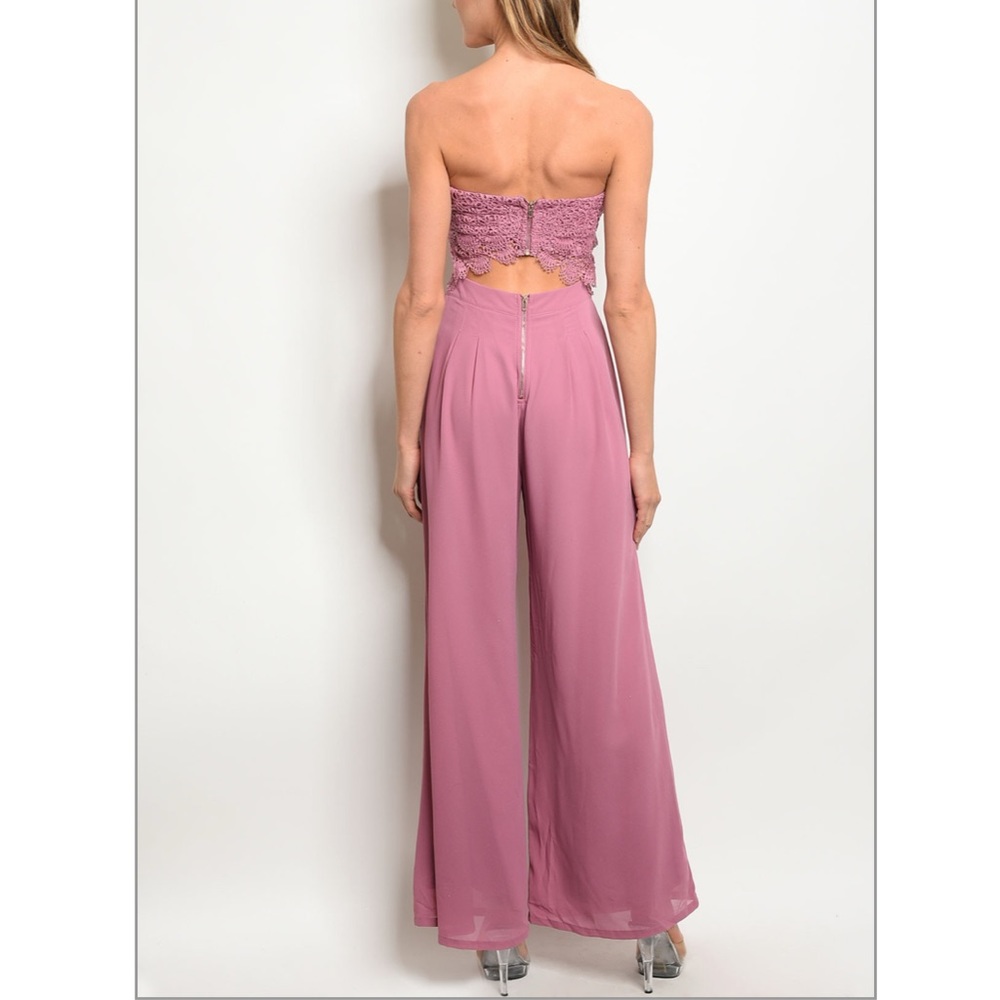 Last one (Medium) Fashion Nova Mauve Jumpsuit - Picture 3 of 6